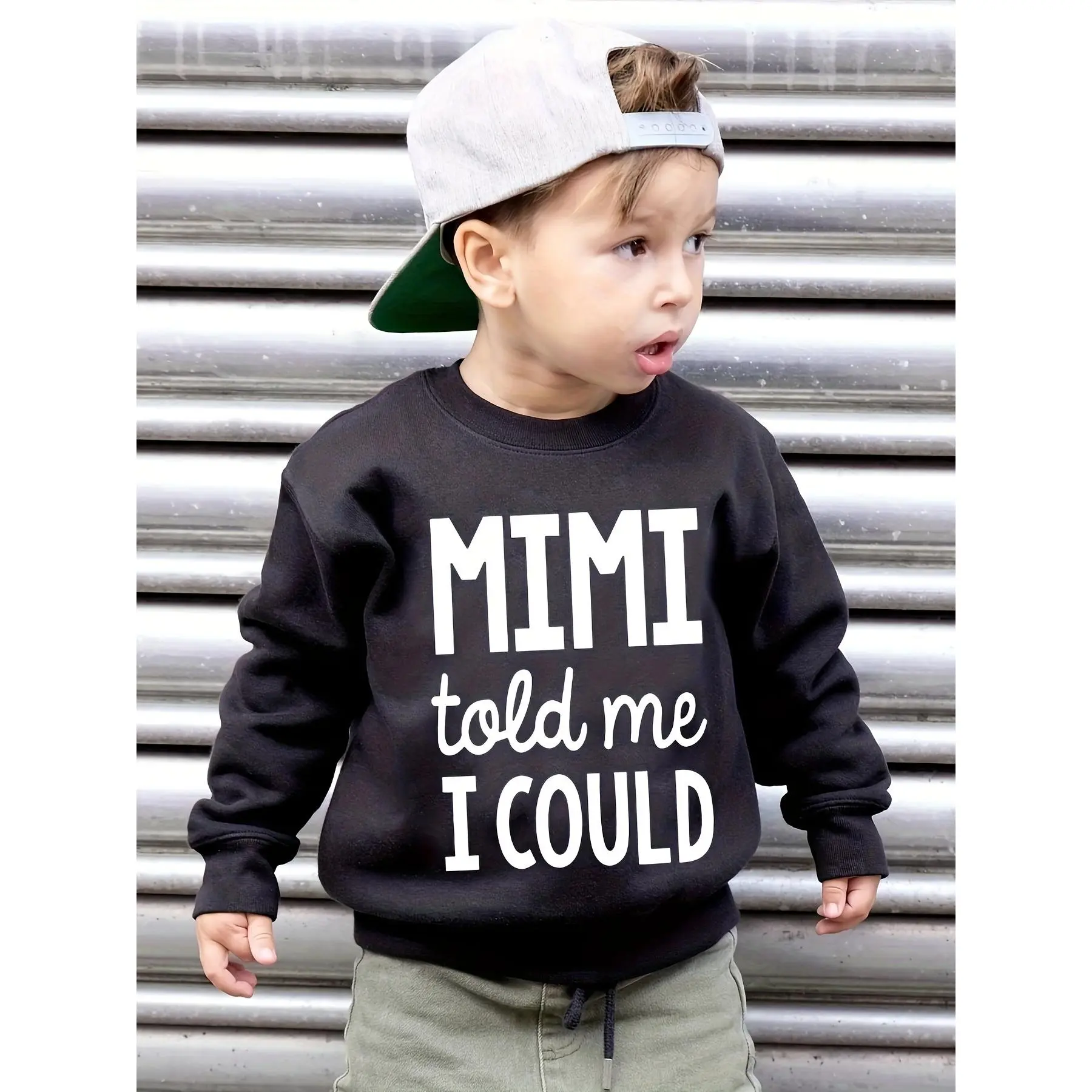Boys' Casual Letter Graphic Sweatshirt | Warm, Thick & Cozy Cotton Fleece with a Fitted Cut for Fall & Winter, Casual Fashion Sweatshirt, Cotton Fleece Hoodies, Graphic Hoodies, Casual Streetwear Look