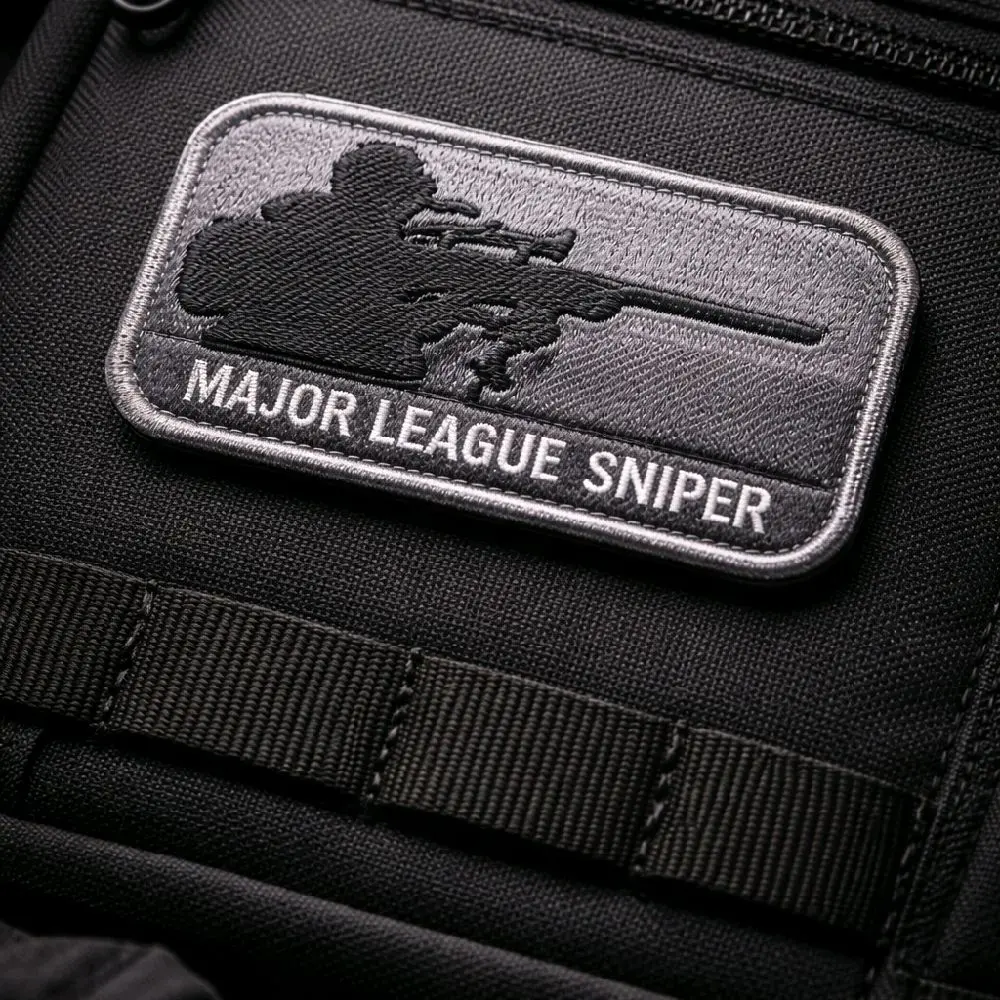 Major League Sniper - Gray 3.5"x 1.75"