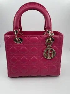 Pre-owned Dior As Shown As Shown Christian PINK LADY GOLD HARDWARE