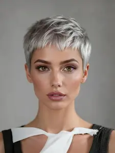 Hot Selling Fiber Full Cap Wig for Women, Curly Short Hair, All Seasons, High Quality Synthetic Material, Machine Made Wigs