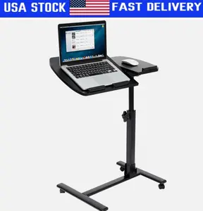 Premium Rolling Laptop Desk Height Adjustable Over Bed Sofa Table Stand