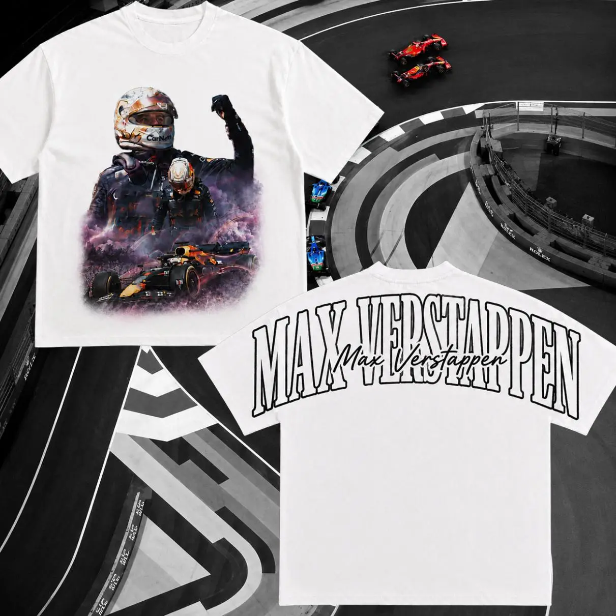 Formula Race Winner Graphic Tee – Grand Prix Front and Back T-Shirt