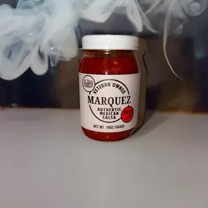 Marquez Rojo Salsa - Authentic Mexican Salsa with Roasted Red Peppers Tomatoes & Mild Spice for Dipping Drizzling or Dressing