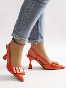 Women's Elegant Fashion Bowknot Decorated Stiletto Heels, Trendy Pointed Toe High Heel Shoes, Fashionable Heels for Party & Daily Wear, Classy
