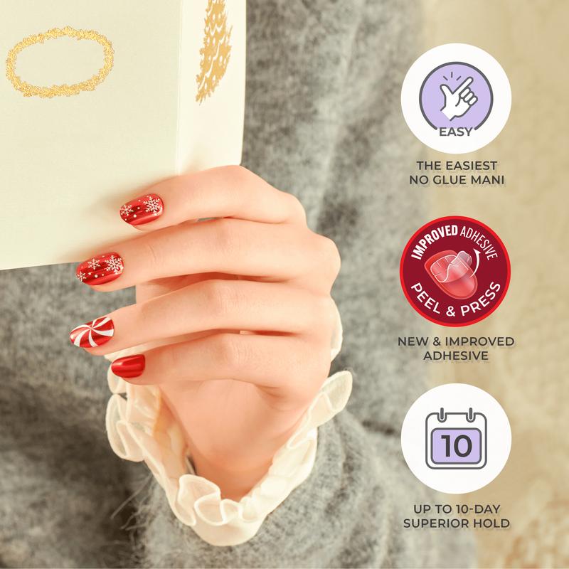 imPRESS Holiday Design Press On Nails - Frost Kiss