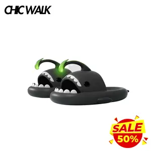 Luminous Shark Slippers – Lantern Fish Slides for Men & Women, Unisex Summer Beach Sandals with Glow-in-the-Dark Design Boy Footwear