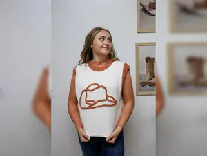 On the Rocks Brown Hat Sweater Vest