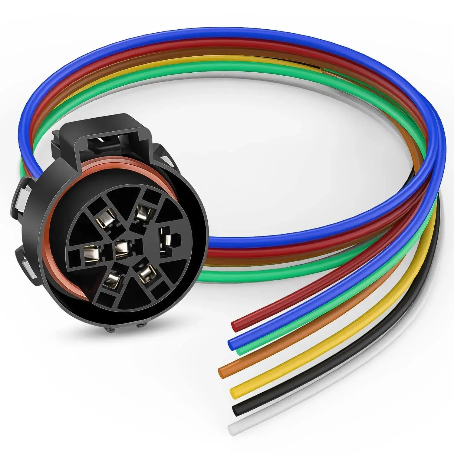 Nilight USCAR 7 Pin Trailer Wiring Harness