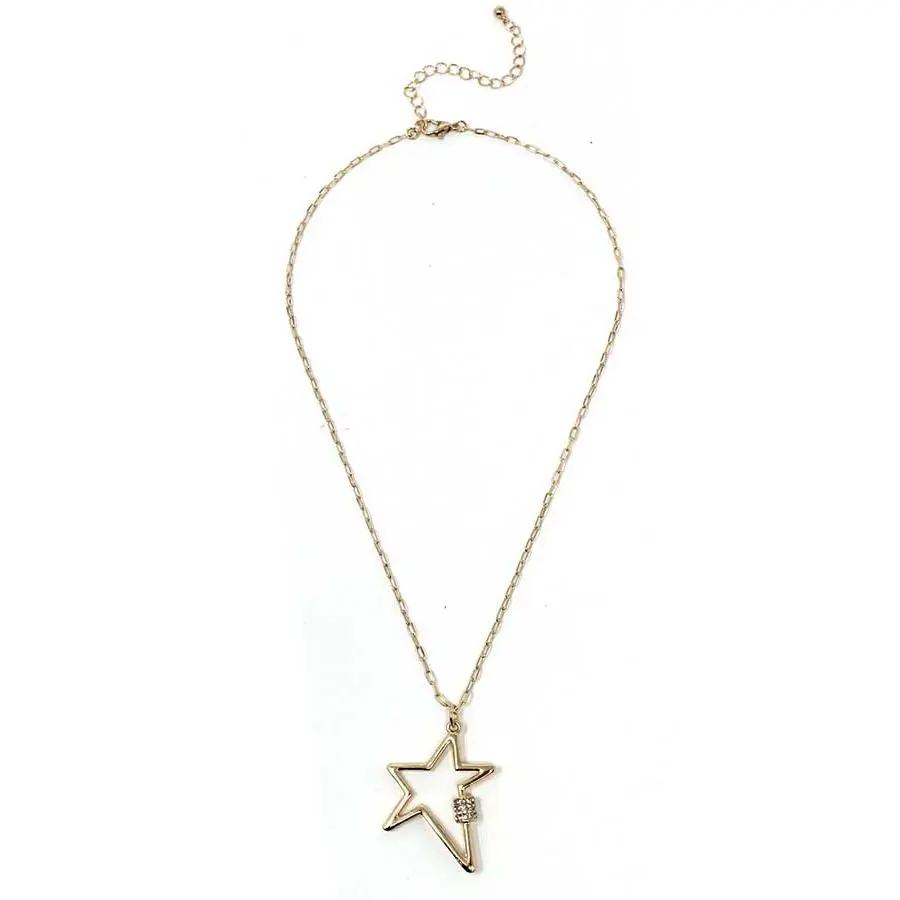 STAR CARABINER PENDANT NECKLACE