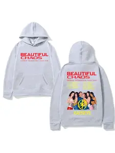KATSEYE TOUR NEW Fleece Hoodie Aesthetic Streetwear Casual 2025 New Song Album Polyester Cotton Blend Long Sleeve round Neck Sweatshirt