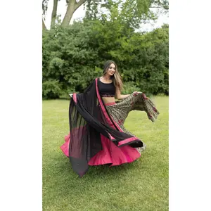 Embroidered Multicolor Chaniya Choli Set