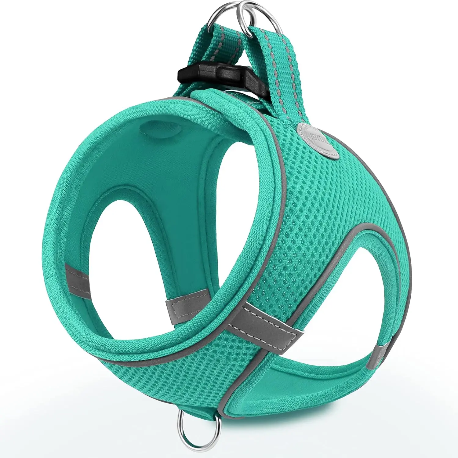 Dog Harness, Adjustable No Pull Dog Chest Strap, Outdoor Walking Pet Supplies, Dog Harness Step in Vest | Reflective Breathable Mesh Harness for Small Medium Dogs | Soft Padded Adjustable No Pull Pet Harness | Outdoor Walking Puppy Cat Harness