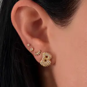 EVRY JEWELS Gold or Silver Plated Women's Adore Me Earrings