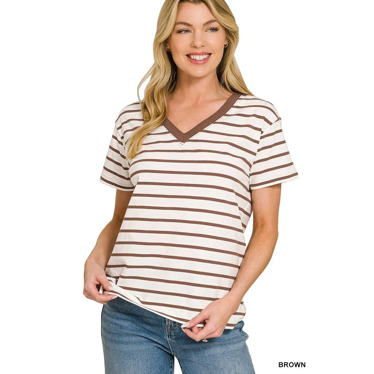 Julia Top -Brown