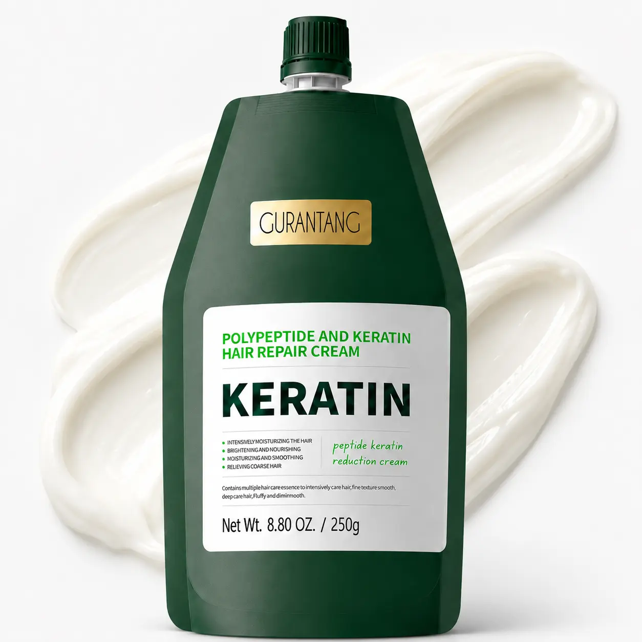 Peptide & Keratin Hair Mask for Dry Frizzy Damaged Hair | K-Beauty Deep Conditioning Care, Damage Repair, Anti-Breakage, Soft Smooth & Glossy Salon Shine Finish | with Ginseng Root Water, Fermented Rice Water, Rice Protein & Plant Oils