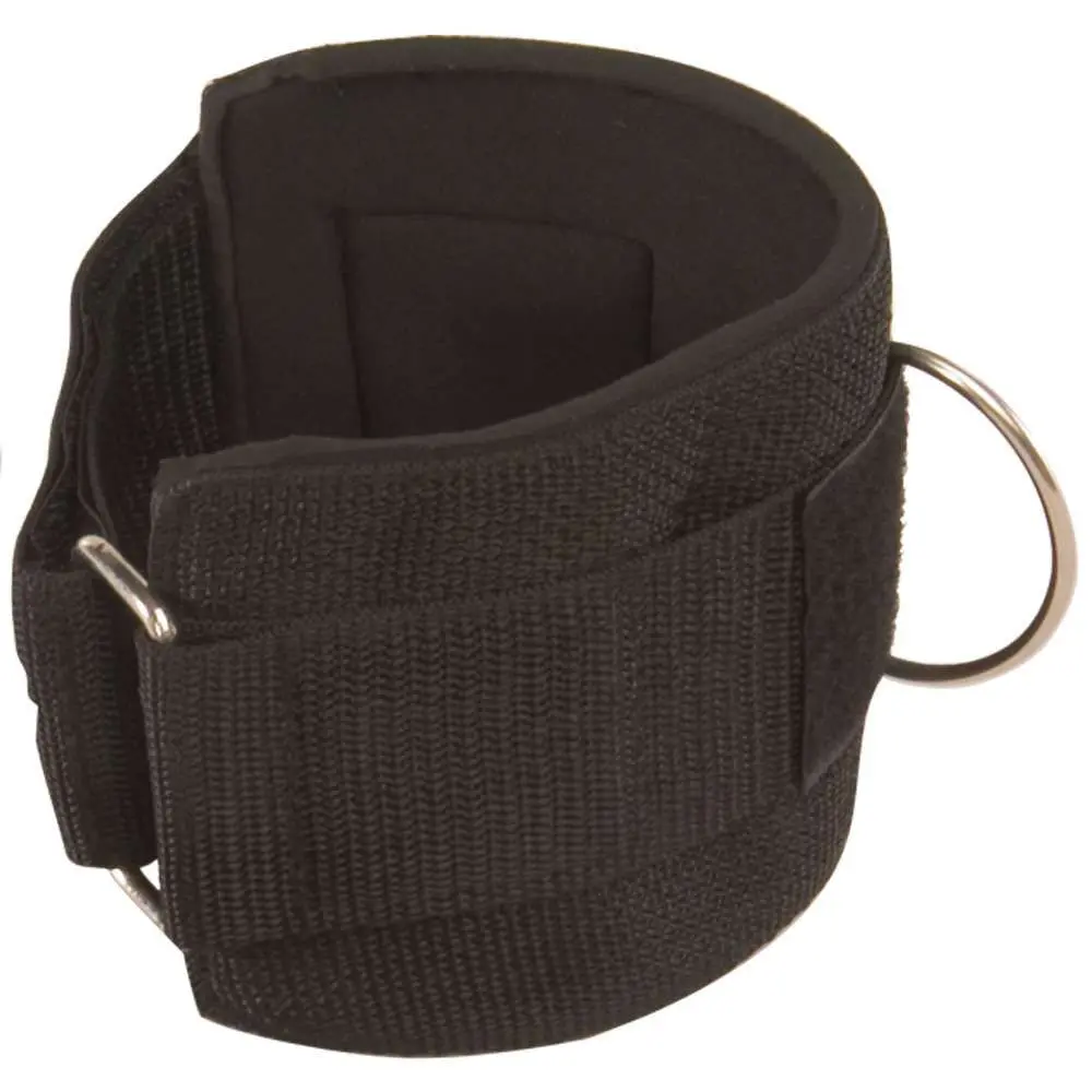 Power Systems Gym Cuffs – Padded Ankle & Wrist Cable Attachment Strap (17 x 4 in)