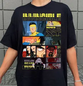 Invincible T-Shirt Mark Grayson Hoodie Sweatshirt, Vintage Retro Graphic Tee, Superhero Streetwear Unisex Cotton Shirt, Cool Comfortable Gift For Her Him Fans IZ6