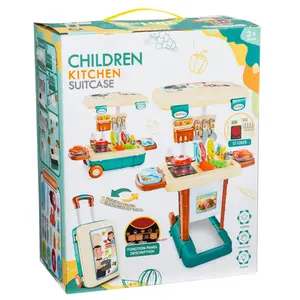 16 1/2" Plastic Kitchen-in-a-Suitcase Play Set - 18 Pc.