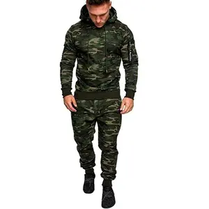 Men's Military Tactical Tracksuit - 2-Piece Warm Breathable Hoodie & Pants Set for Outdoor Training