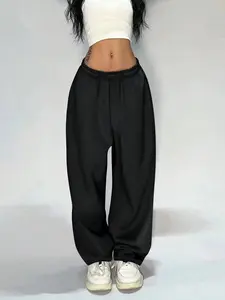 Women's Casual Solid Color Loose Sweatpants