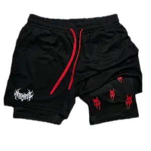 Ghost Face "RED Halloween" Gym Shorts