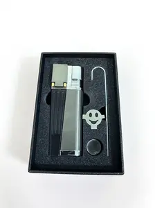 (fuel not included) Mechanical Folding Metal Lighter, Cool Decompression Jet Torch Lighter, Multifunctional Men's Pocket Tool with Gift Box for Father's Day