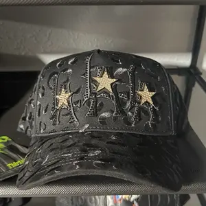 Eb Hat Star Hat with Gold Stars and Embroidered Design