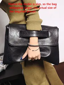 Fashionable textured clutch, soft leather shoulder crossbody bag with sleeve, casual and versatile shoulder envelope bag, simple and atmospheric shoulder crossbody bag, suitable for daily matching and other scenarios, Crossbody Clutch Purse