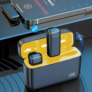 K6 2 mic Mini Wireless Microphone For TypeC Audio Digital Stereo Bluetooth Cable Lapel Smartphone