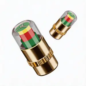 4 PCS Car Auto Tire Pressure Monitor Valve Stems with Caps, Compatible with Medium-Small Motorbikes and Bicycles