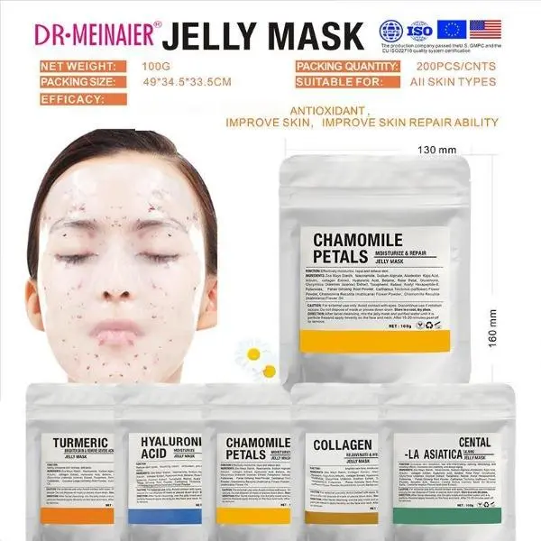 DR.MEINAER Rose Moisturizing Jelly Facial Mask Hydrolite Soft Powder Cleansing 100g Oil Control Soothing Repair for All Skin Types