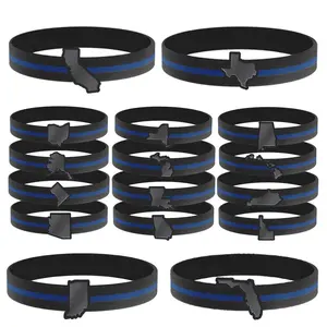 Thin Blue Line State Bracelets, X-Large, 9-Inch - Thin Blue Line USA