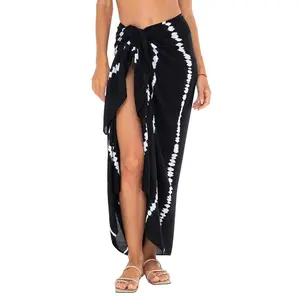 SHU-SHI Elegant Sarong Wrap for Beach & Pool - Women's Resort Cover Up Skirt