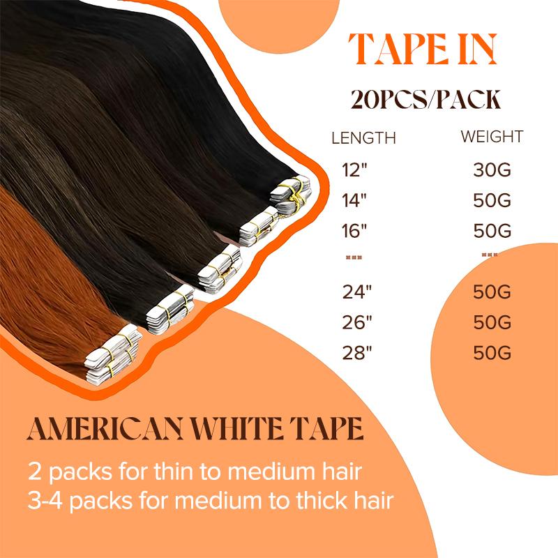 【12inch-28inch】Sunny Tape in Hair Extensions | 50G/20PCS Real Human Hair Natural Straight Invisible Silky For Women Effortless Beauty in Daily Life ##TikTokShopJumpstartSale 【12inch-28inch】Sunny Tape in Hair Extensions | 50G/20PCS Real Human Hair Natural Straight Invisible Silky For Women Effortless Beauty in Daily Life ##TikTokShopJumpstartSale