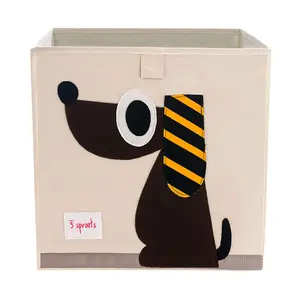 3 Sprouts Toy Storage Organizer: Toy Box Cube Organizer for Playroom, Nursery - Foldable Storage Bin