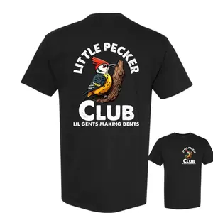 Little Pecker Club Big Dents T-Shirt - DryBlend Moisture Wicking Quality TShirt Funny Shirt Adult Tee