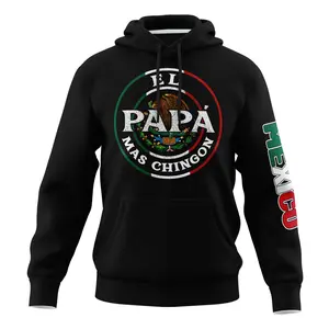 El Papa Mas Black Hoodie