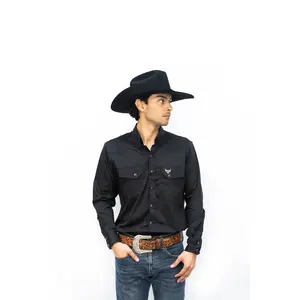 Black Button Down - Long Sleeve Shirt