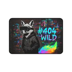Cool Fox #404 Wild Desk Mat, Gaming Mouse Pad, Home Office Decor, Gift for Gamers, Stylish Desk Accessories
