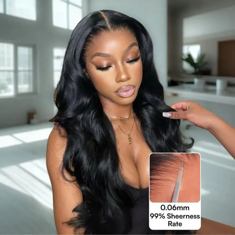 [Raw hair] UNice 13x4 HD Lace Frontal 250% Density Body Wave Raw Hair Wig Human Hair Glueless Wig