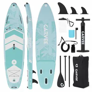 10.6ft Inflatable Paddle Board for Adults with Premium Accessories, Non-Slip EVA Deck for Safety, Ultra-Light Carry Bag and High-Pressure Pump, Perfect for All Water Adventures