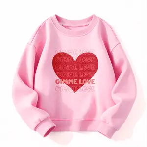 Toddler Valentines Sweatshirt Boys Girls GIMME LOVE Heart Graphic Shirt Kids Long Sleeve Outfit Tops, Valentine's Day kid's gifts
