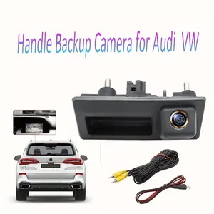 Vehicle Rear View Reverse Parking Backup Camera, for VW Jetta MK6 2012 2013 2014 2015 2016 2017 2018 Car Trunk Handle Backup Reverse Rear View Camera, Night Vision