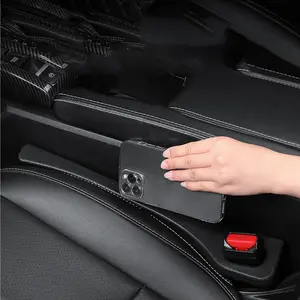 Car Seat Gap Filler Universal for Car SUV Truck, PU Console Side Fill The Gap Between Seat and Console Car Crevice Catcher Blocker Car Interior Accessories
