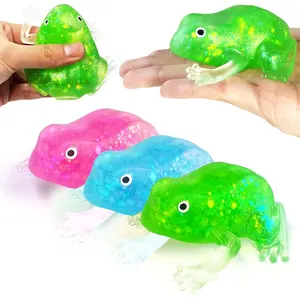 3PCS Frog Stress Balls for Adults & Kids, Squishy Fidget Toys for Kids, Animal Stress Toys with Autism, Focus, Sensory Squeeze Ball Party Favors Classroom Prizes, Easter Basket Stuffers