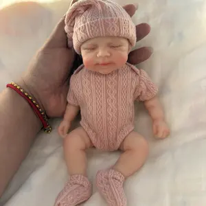 Mayfair Baby Doll 8inch (Weight: 0.7lb) Realistic Weighted Reborn Baby Doll Open Mouth But No Drink Wet System Newborn Baby Doll tiktokshopspringglowup