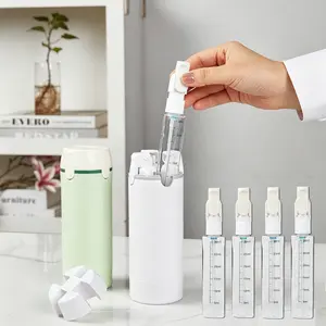 4-In-1 Multifunctional Travel Liquid Bottle, Compact Plastic Toiletry Container, Lightweight Portable Design For Daily Outdoor Carrying