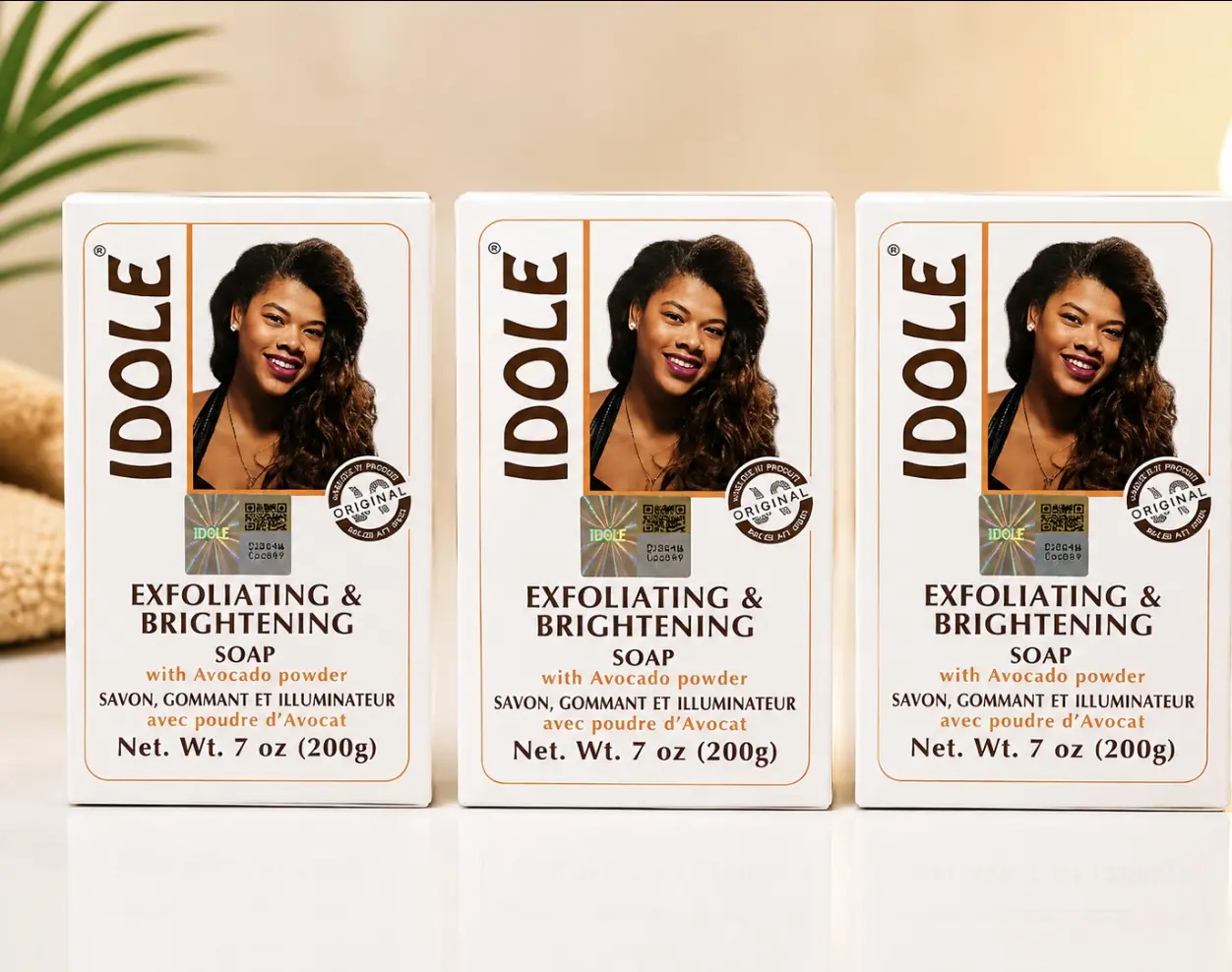 3-Pack Idole Moisturizing Exfoliating Cleansing Bar Soap
