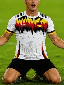 2026 World Cup Germany Football Jersey, Unisex Youth Series, Professional Match Comfortable Round Neck Tee, Outdoor Sports Wear, Athletic Tops