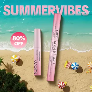 uCoolMe Lashes 2In1 Bond & Seal Waterproof Glue for Lashes Cluster Strong Hold for Beginner Friend 3in1 Makeup Glue & Remover #Summervibes